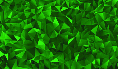 Wall Mural - Green polygonal background. Vector illustration. Follow other polygonal backgrounds in my collection.