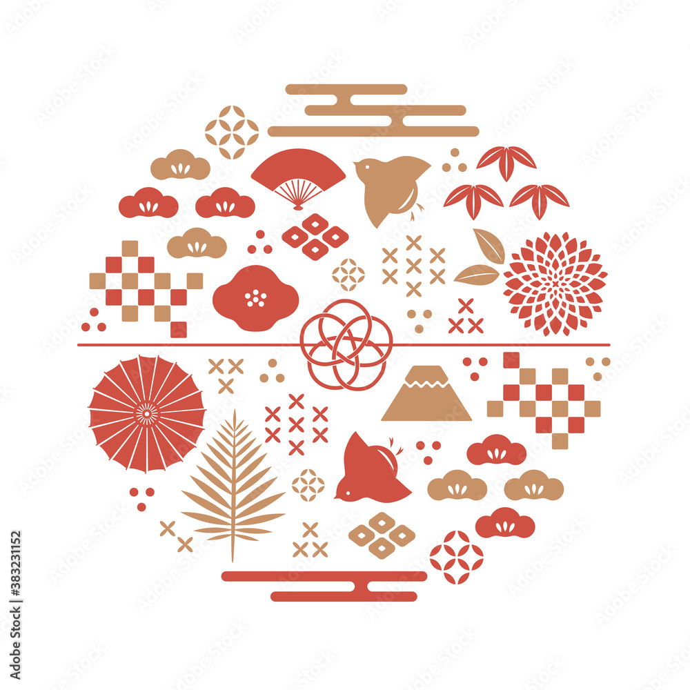 和風アイコン素材 素材庫向量圖 | Adobe Stock