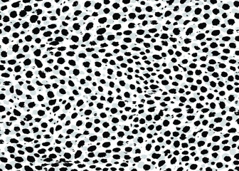 Poster - Cheetah skin pattern design. Cheetah spots print vector illustration background. Wildlife fur skin design illustration for print, web, home decor, fashion, surface, graphic design 