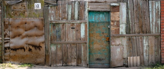 Wall Mural - 
Wooden fence. Boards.
Background image for web design