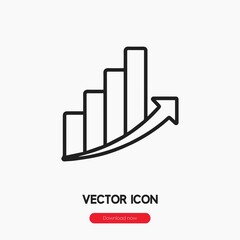 Poster - profits icon vector sign symbol
