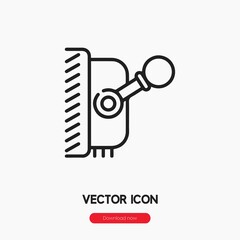 Poster - arm lever icon vector sign symbol