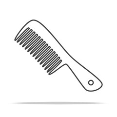 Wall Mural - Hair comb icon vector isolated