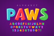 © Aleksandr - Trendy comical original alphabet design, colorful, typeface.