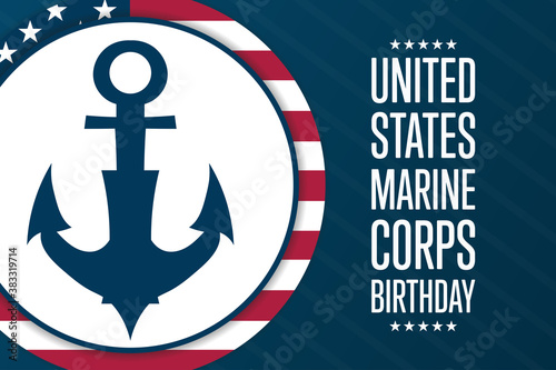 Cuadros en Lienzo Happy Birthday United States Marine Corps