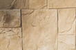 © alexander_volkov - Natural contrast masonry wall stone granite is a pattern of texture ivory color, material and background with stones. decor.