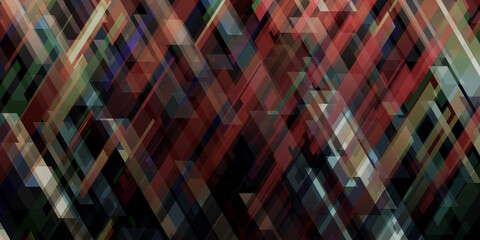 Fototapete - 3d illustration barely dark blue yellow red light abstract technology background for computer graphics internet websites and business