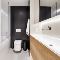 Wall Mural - Stylish bathroom with long washbasin