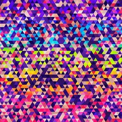 Rainbow color triangle seamless texture.