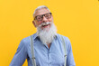 Senior hipster man portrait
