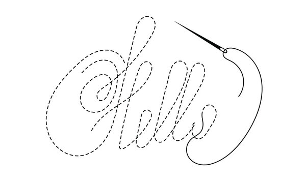 Silhouette of word 
