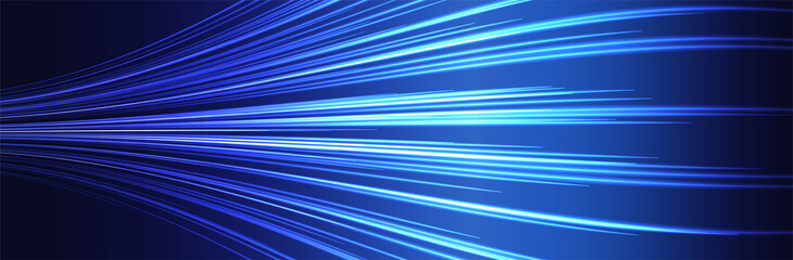 Wall Mural - abstract blue background. warped line pattern. dark futuristic wallpaper. wide backdrop. sci-fi styl