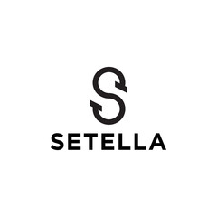 Wall Mural - S, Setella logo vector design symbol brand