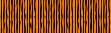 Black And Orange Irregular Hand Drawn Vertical Lines, Wide Seamless Pattern