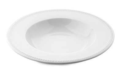 empty plate isolated on white background