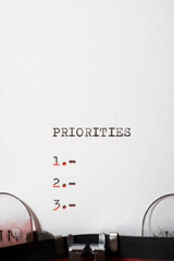 Poster - Priorities list view