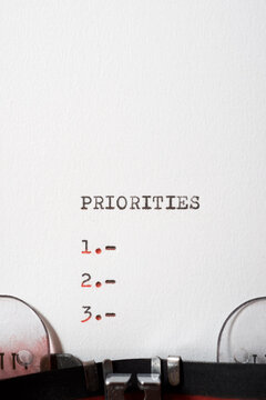 Priorities list view