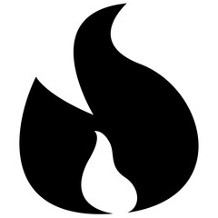 Poster - 
Isolated icon design of fire flame
