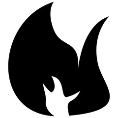 Canvas Print - 
Isolated icon design of fire flame
