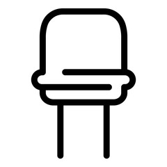 Poster - Component capacitor icon. Outline component capacitor vector icon for web design isolated on white background