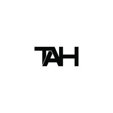 Tah Letter Original Monogram Logo Design