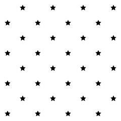 Fototapete - Starry repeatable, seamless star pattern, star background