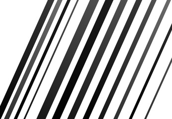 Poster - Random oblique, diagonal, slanted lines, stripes. Grayscale, black and white geometric abstract vector illustration