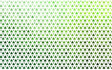 Wall Mural - Light Green vector seamless template with crystals, triangles.