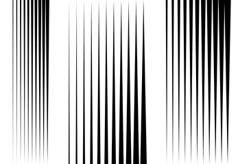Poster - Dark, black grayscale horizontal and vertical fade gradient lines, stripes geometric background, backdrop