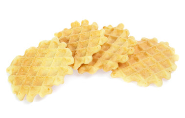 waffle isolated on white background