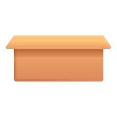 Poster - Carton box icon. Cartoon of carton box vector icon for web design isolated on white background