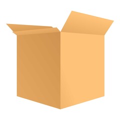 Poster - Warehouse label parcel icon. Cartoon of warehouse label parcel vector icon for web design isolated on white background