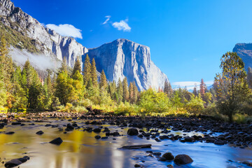 Canvas Print - Yosemite Valley Morning View in the USA