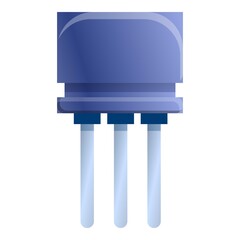 Poster - Polyester capacitor icon. Cartoon of polyester capacitor vector icon for web design isolated on white background