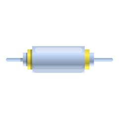 Poster - Element capacitor icon. Cartoon of element capacitor vector icon for web design isolated on white background