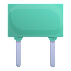 Poster - Internet capacitor icon. Cartoon of internet capacitor vector icon for web design isolated on white background