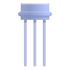 Poster - Electrical capacitor icon. Cartoon of electrical capacitor vector icon for web design isolated on white background