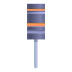 Poster - Graphic capacitor icon. Cartoon of graphic capacitor vector icon for web design isolated on white background
