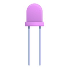 Poster - Part capacitor icon. Cartoon of part capacitor vector icon for web design isolated on white background
