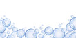 © krissikunterbunt - transparent soap bubble background border isolated on white vector illustration EPS10