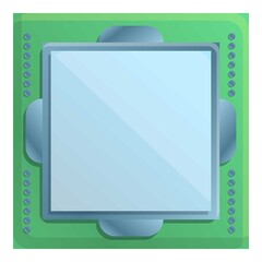 Poster - Phone processor icon. Cartoon of phone processor vector icon for web design isolated on white background