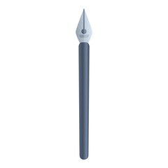 Poster - Pointed nib icon. Cartoon of pointed nib vector icon for web design isolated on white background