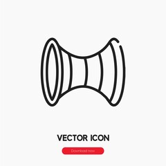 Poster - wormhole icon vector sign symbol