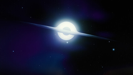 Wall Mural - black hole in space. abstract background.
