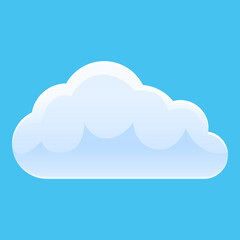 Poster - Internet cloud icon. Cartoon of internet cloud vector icon for web design isolated on white background