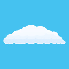 Poster - Shape cloud icon. Cartoon of shape cloud vector icon for web design isolated on white background