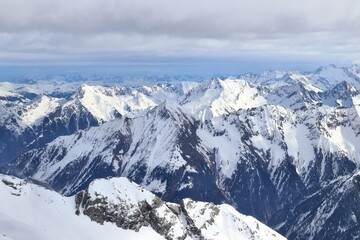 Canvas Print - Mountain view in Hintertux