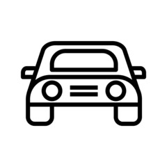 Wall Mural - Car icon in simple style. editable. Vector illustration on white background