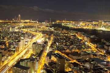 Poster - 大阪ベイエリアの夜景