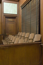 Juries Seating Area In Courtroom